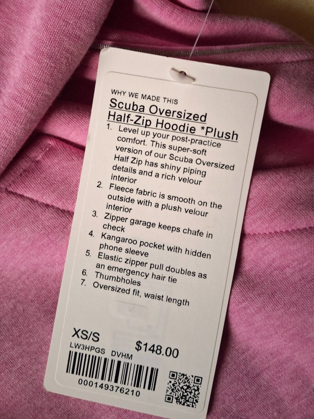 Lululemon scuba oversized quarter zip hoodie